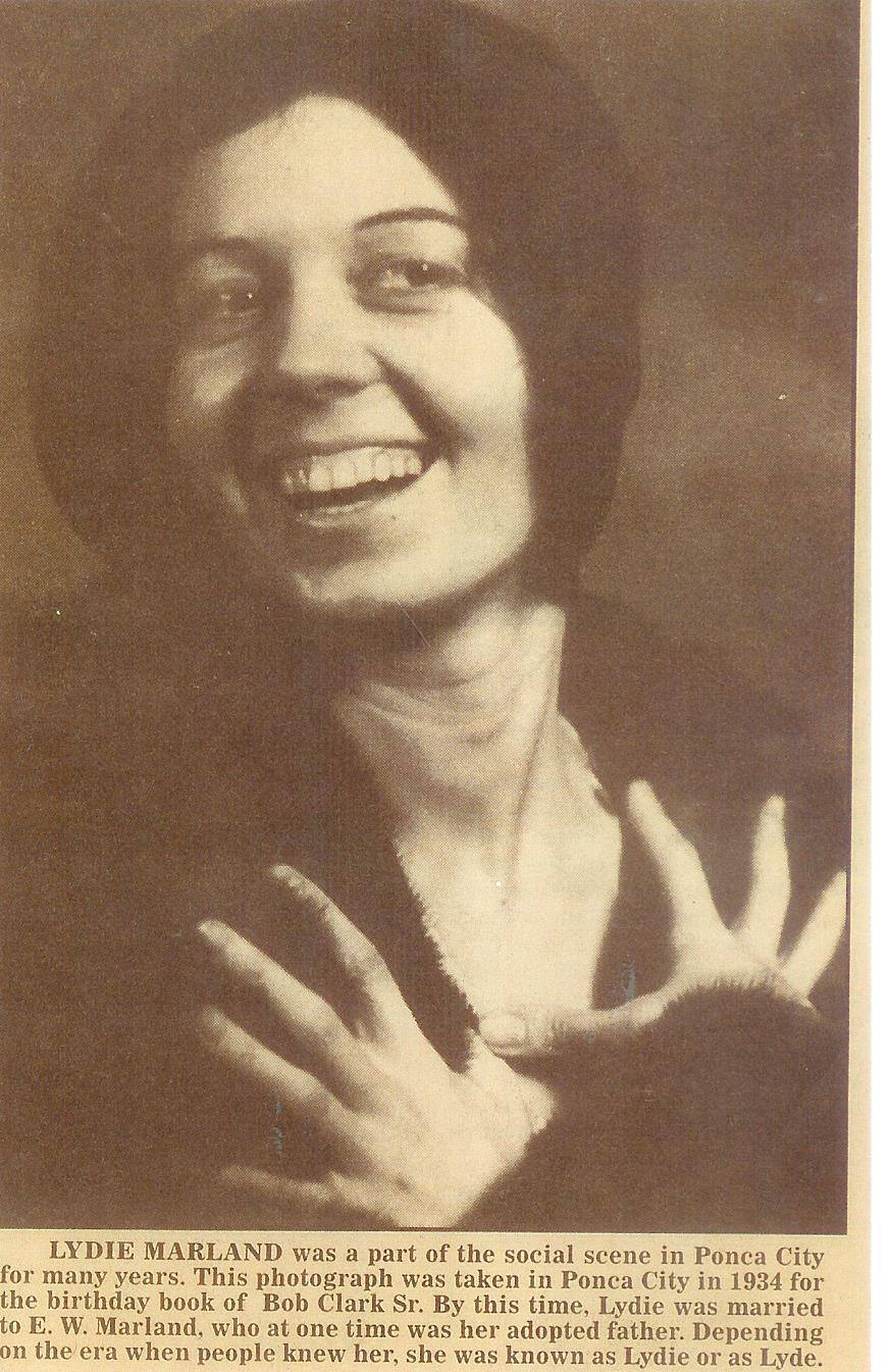 Lydie Marland, Ponca City, 1934